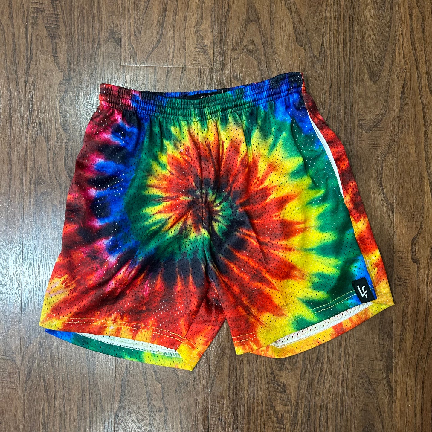 Lost Files Rainbow Tye Dye Shorts (Mens)