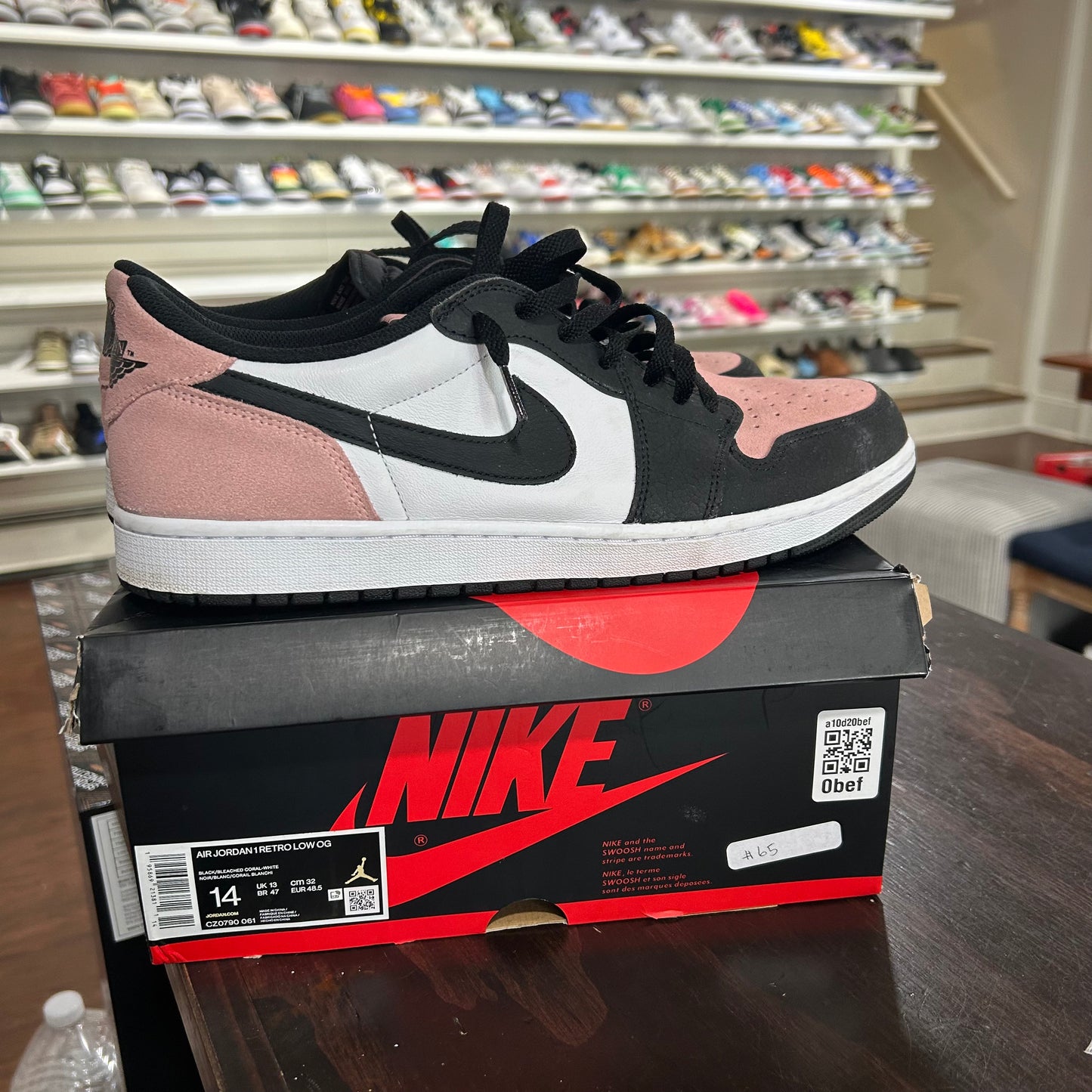 *USED* Jordan 1 Low Bleached Coral (Size 14)