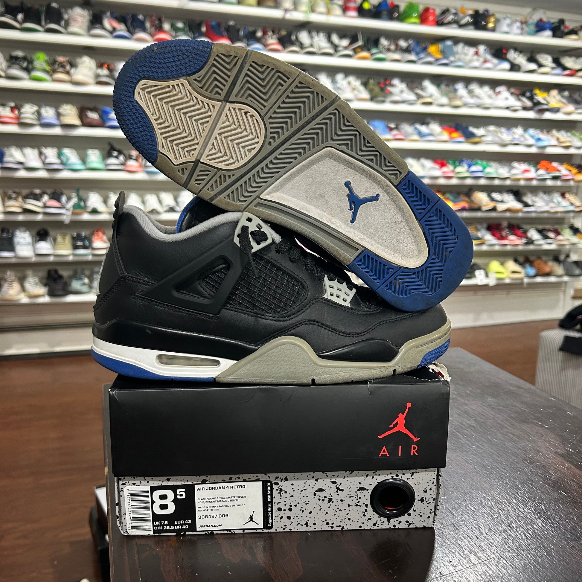 Jordan 4 motorsport retail price sales