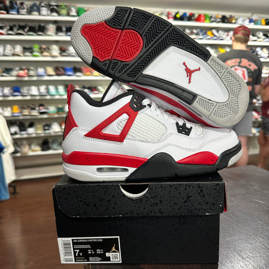 *USED* Jordan 4 Red Cement (Size 7Y)