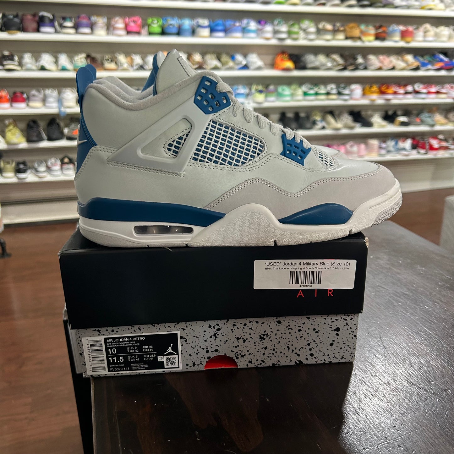 *USED* Jordan 4 Military Blue (Size 10)