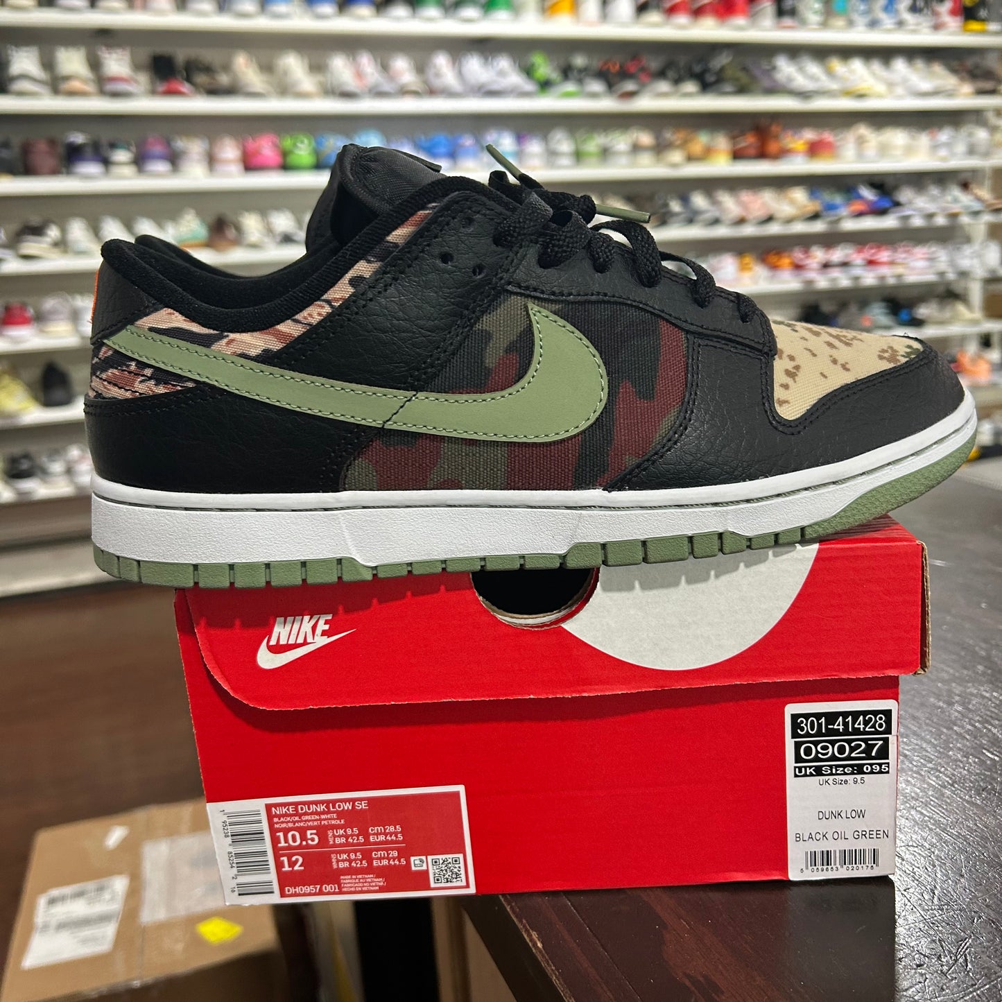 *USED* Nike Dunk Low Crazy Camo (Size 10.5)