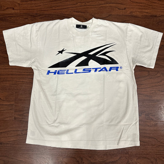 HellStar Studios Gel Logo Tee White/Cream