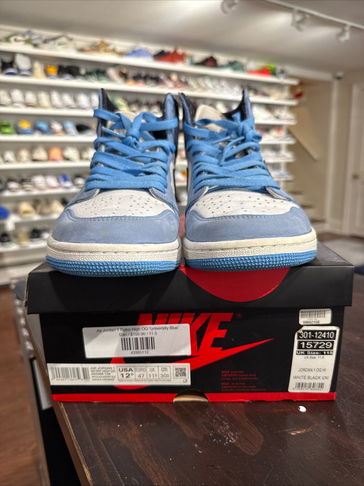 *USED* Jordan 1 High UNC (Size 12.5)