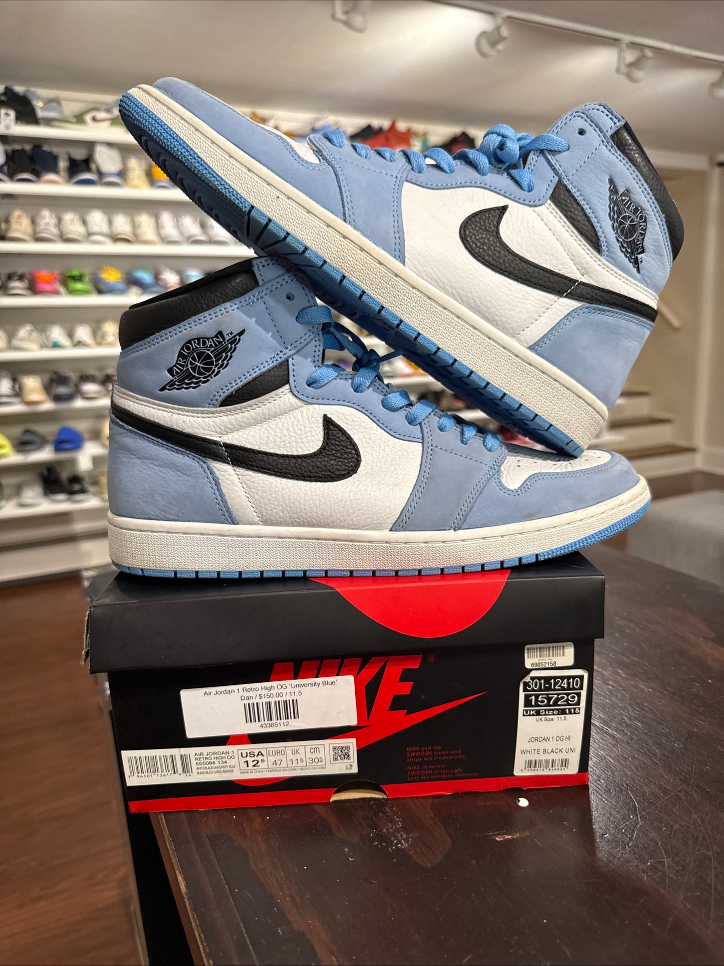 *USED* Jordan 1 High UNC (Size 12.5)