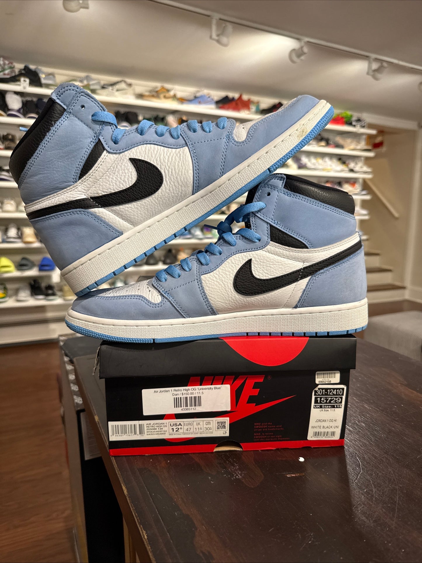 *USED* Jordan 1 High UNC (Size 12.5)