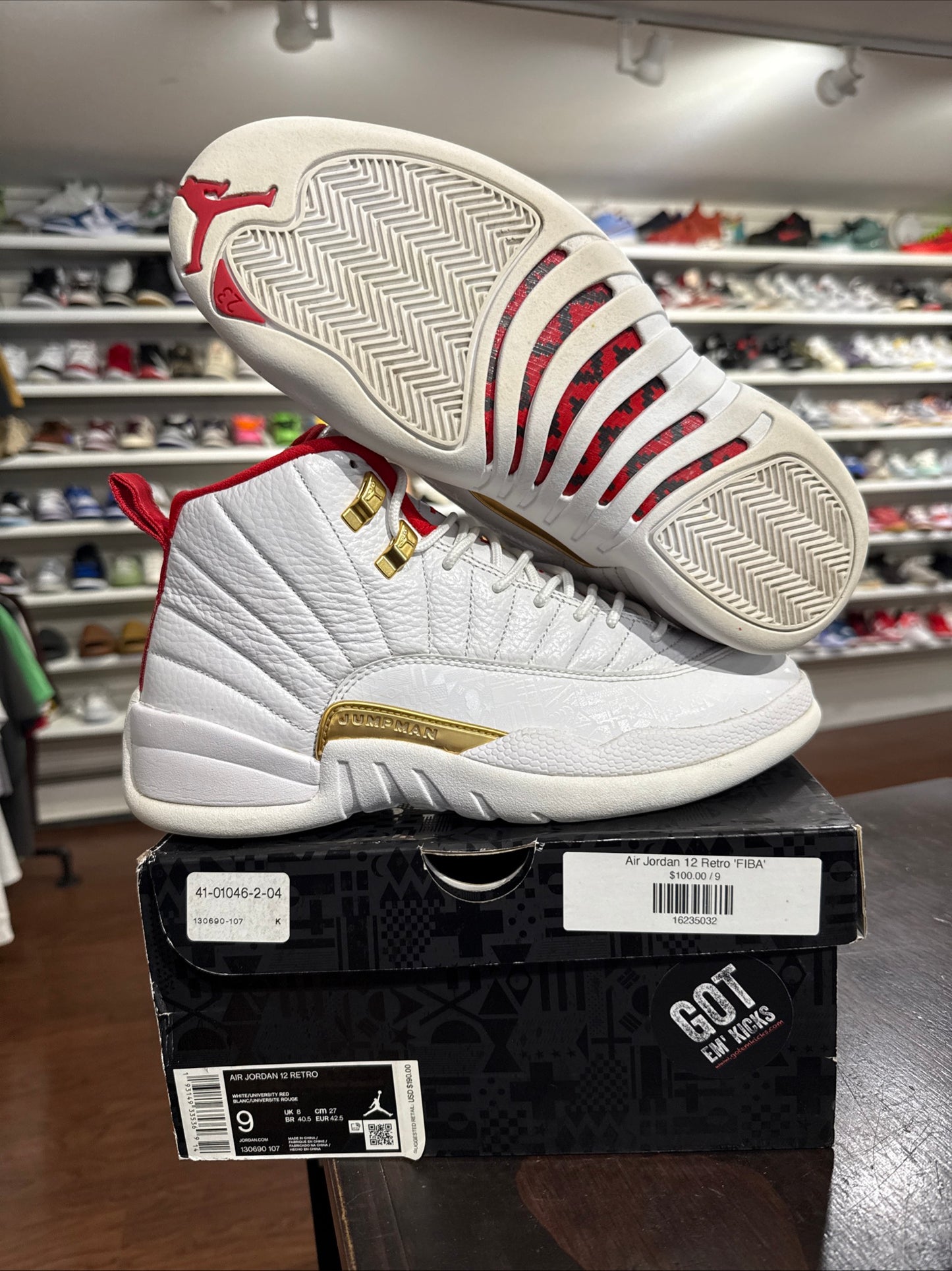 *USED* Jordan 12 FIBA (Size 9)