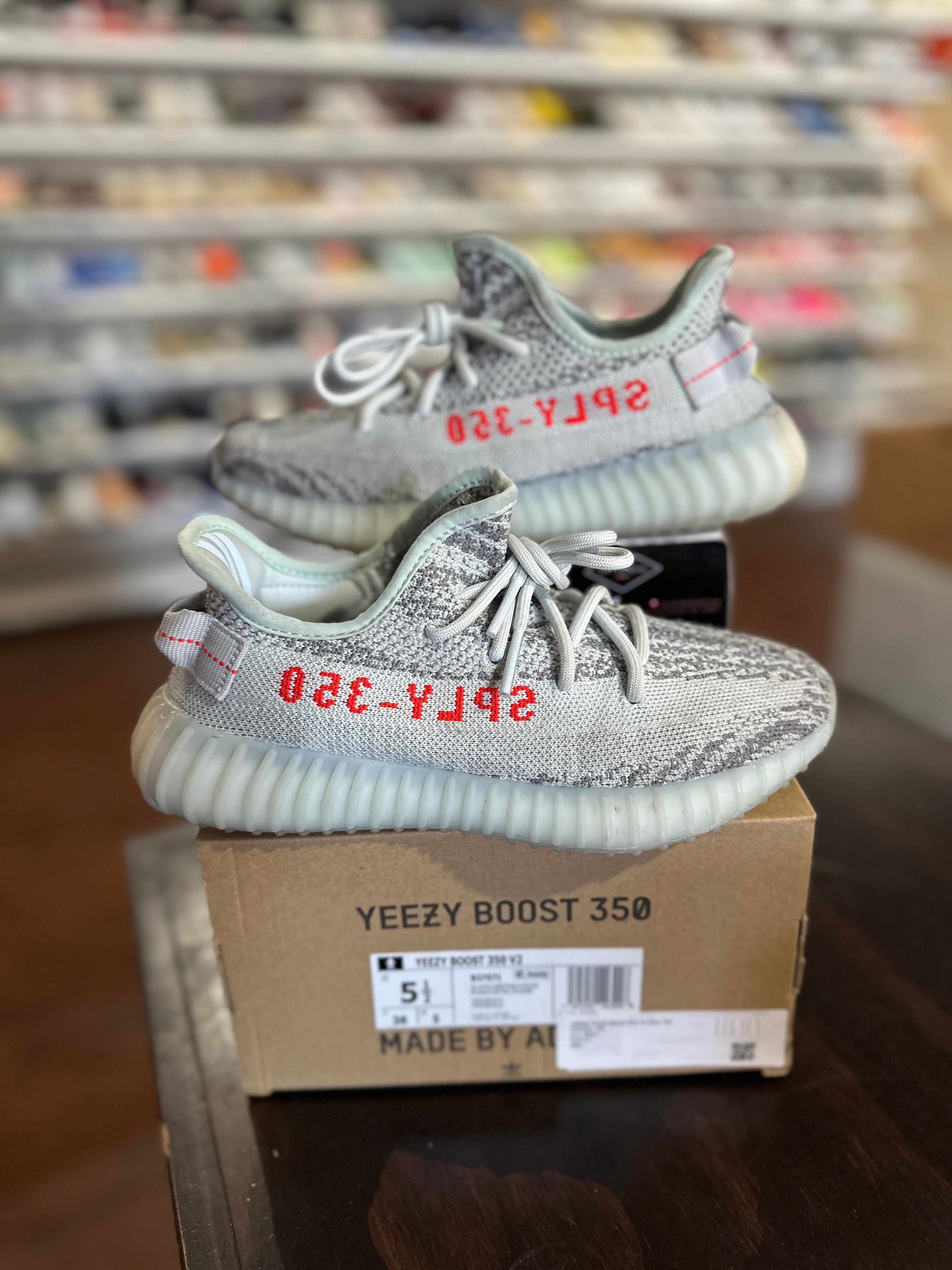used yeezy blue tint