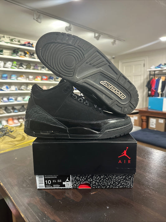 *USED* Jordan 3 Black Cat (Size 10)