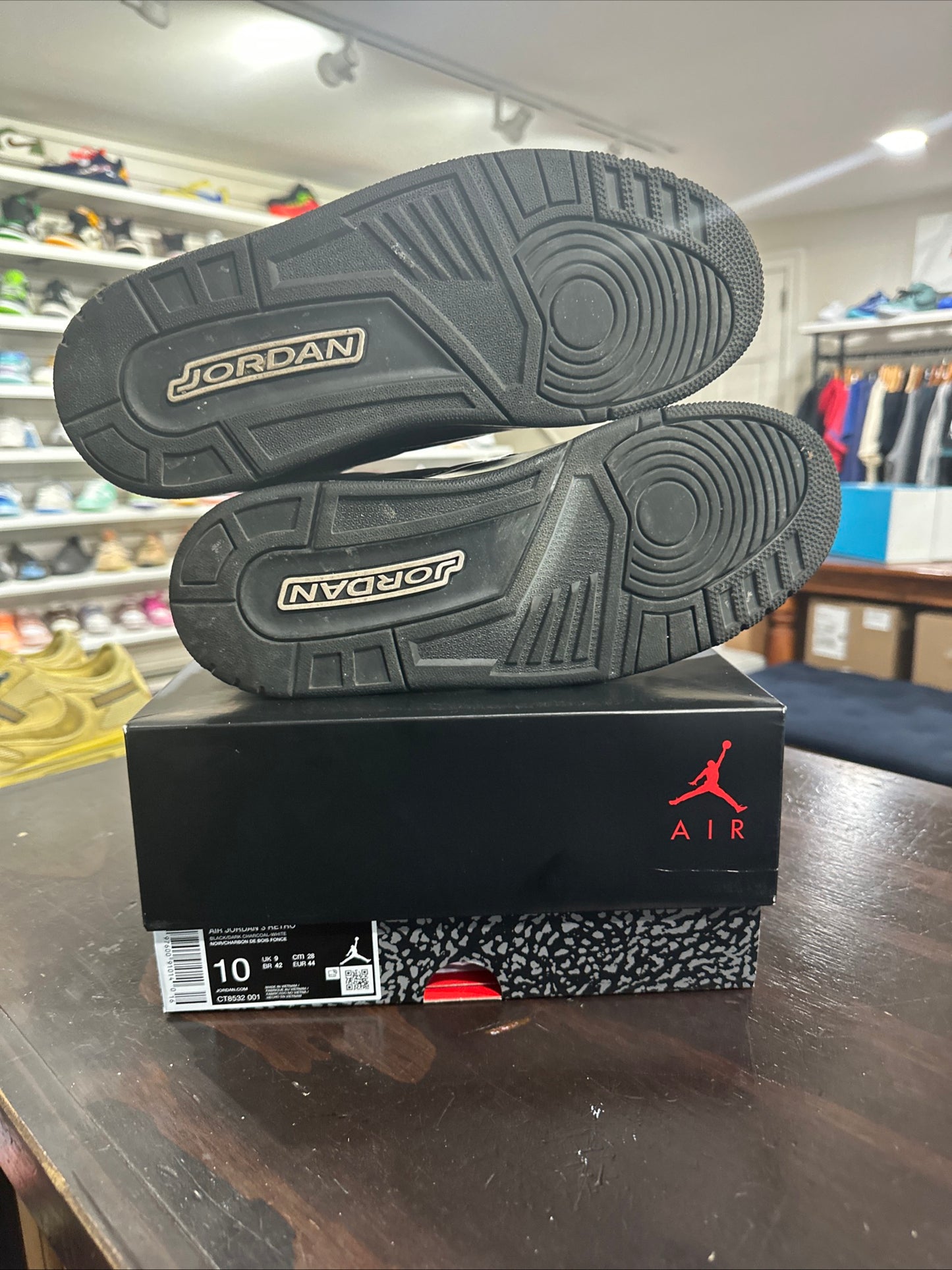 *USED* Jordan 3 Black Cat (Size 10)