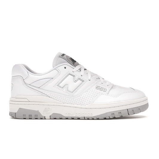Step out in style with the New Balance 550 White Grey. Offering premium comfort and iconic design, these shoes are sleek and lightweight, perfect for the modern man. With maximum cushioning and support, you'll stay supported and stylish as you take on the day.