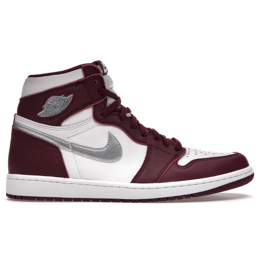 The Nike Air Jordan 1 Retro High Bordeaux (Mens) takes off the court style to the next level. With its textured, high-top silhouette, the retro model delivers a look that stands out and exudes confidence. Enjoy ultimate comfort and bold style with this classic sneaker.