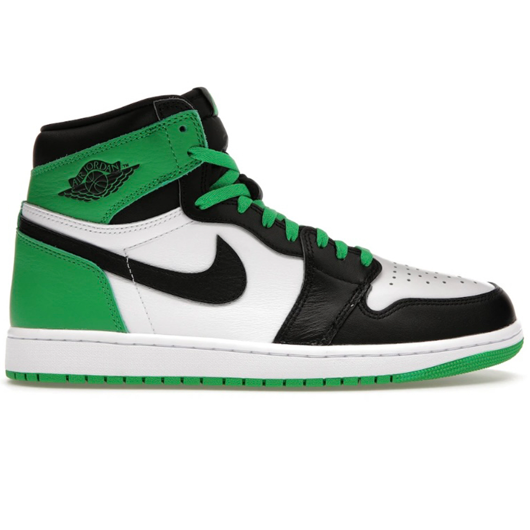 Introducing a true classic: the Nike Air Jordan 1 Retro High Lucky Green. With legendary design, a responsive midsole and Nike Air cushioning for ultimate comfort, this sneaker is a must-have for any collection. So go ahead, make the upgrade!
