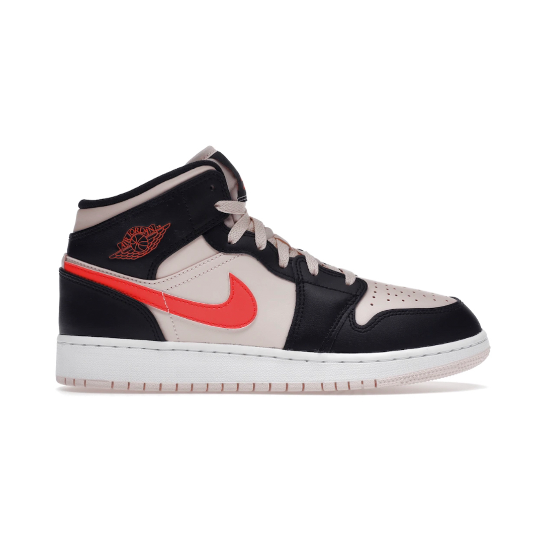 Feel the power of Nike Air in the Jordan 1 Mid atmosphere. This exciting youth sneaker features classic design lines and distinct Nike Air cushioning, providing maximum comfort and a timeless look. Supremely sleek and endlessly stylish, this shoe is the perfect choice for a youthful, dynamic look.