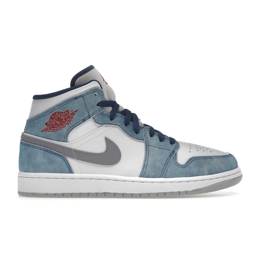 The Nike Air Jordan 1 Mid French Blue (Youth) is the perfect combination of style and comfort. Its streamlined design and plush cushioning make it perfect for any occasion. With a unique color palette, you'll turn heads in style!