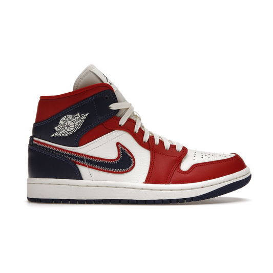 Experience the pinnacle of American style and performance with the Nike Air Jordan 1 Mid SE USA. With iconic design details that proudly display the American flag, you'll make a bold statement on and off the court. Celebrate your patriotism and style with the one-of-a-kind sneaker.