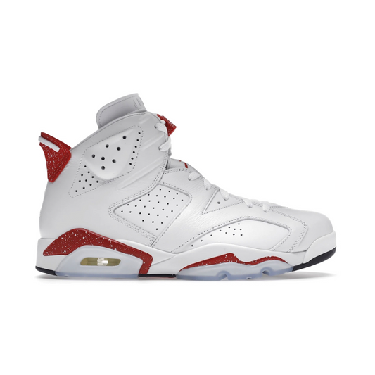 The Nike Air Jordan 6 Retro Red Oreo brings iconic style and comfort with a modern edge. Enjoy a smooth ride and comfortable fit with Jordan's patented air cushioning and premium leather exterior. Express your unique style and step up your game in these classic shoes.