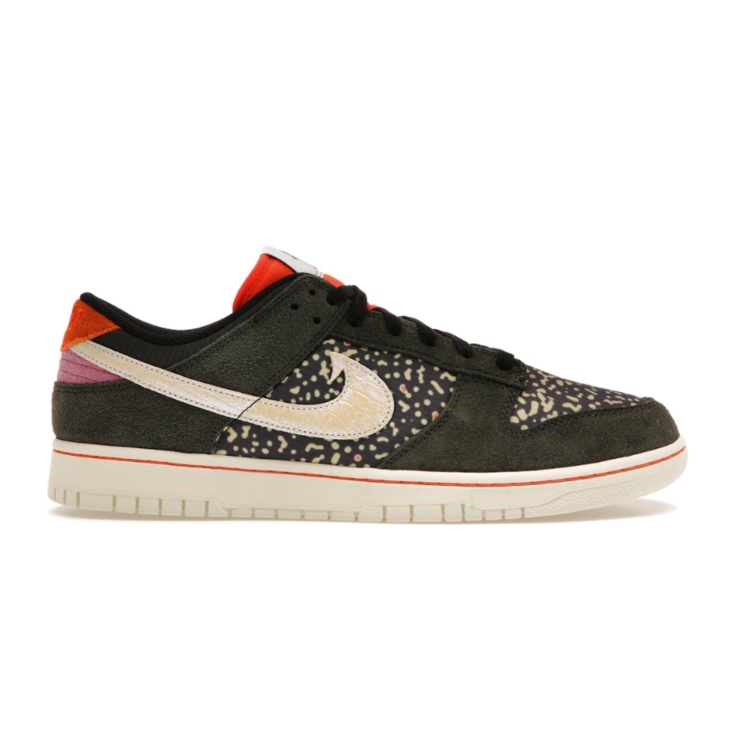 Discover your unique style and step up your game with the Nike Dunk Low Rainbow Trout (Mens). Its bold colors make a statement while its modern design offers comfort and support. Soar to new heights with this sneaker that's sure to turn heads.