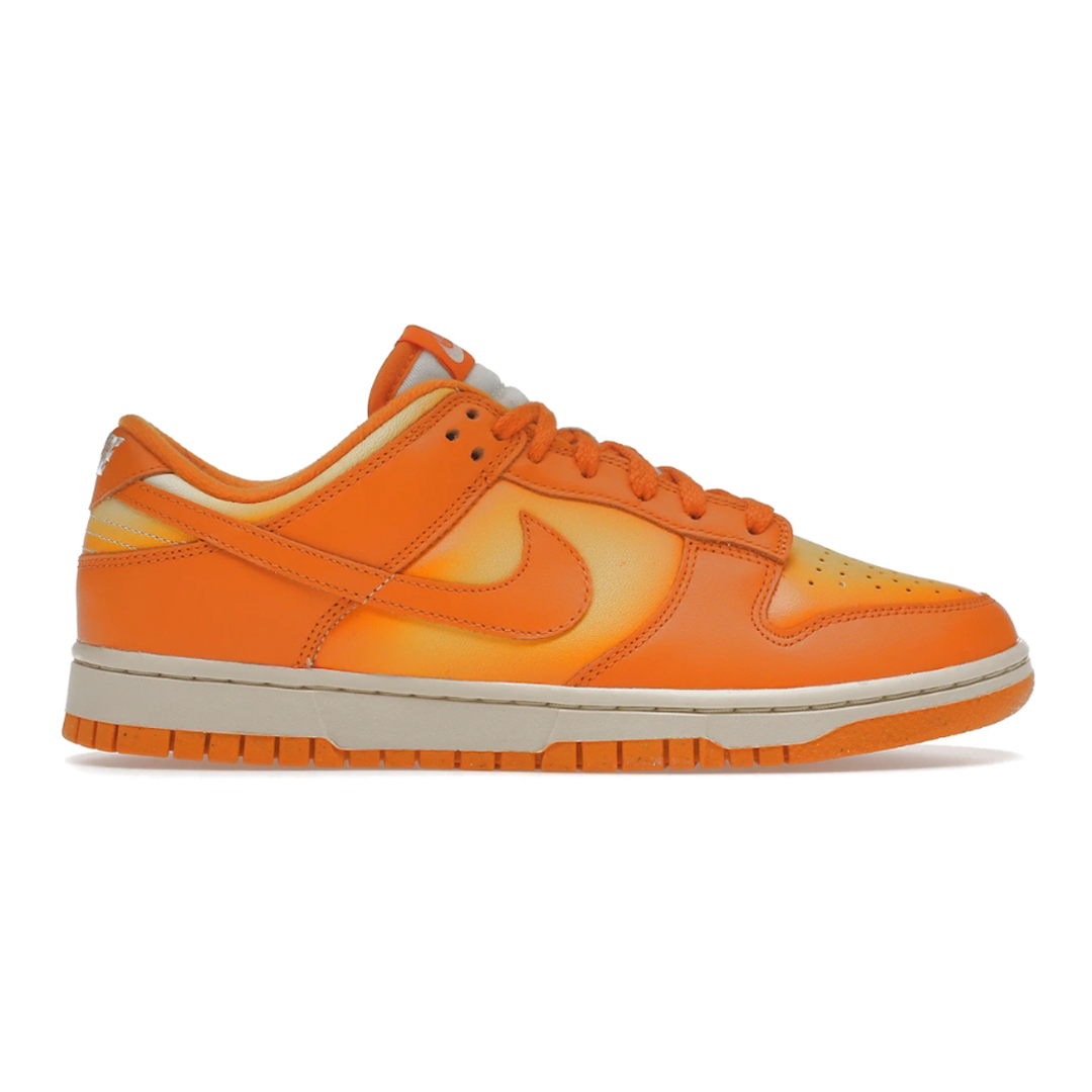 A stylish and comfortable shoe built for the ultimate performance! The Nike Dunk Low Magma Orange (Womens) features striking magma orange coloring with Nike's signature cushioning for superior comfort. Whether you're on the court or the street, you'll stand out in style.
