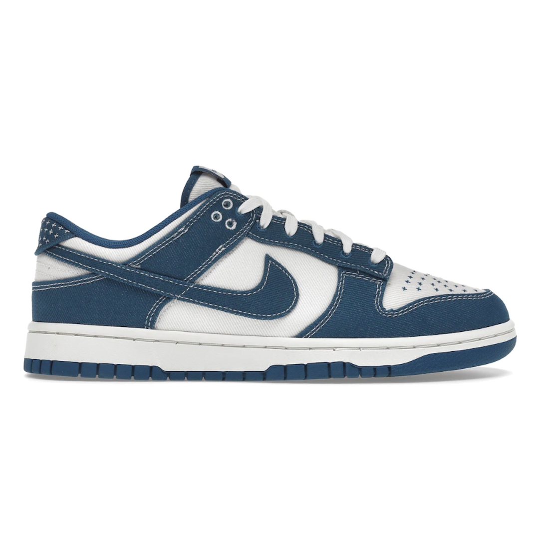 Feel unstoppable and stylish with the Nike Dunk Low Industrial Blue Sashiko (Mens)! This sneaker is designed with a bold blue upper and sashiko stitching detail, standing out from the rest with its unique look. Enjoy cushion and comfort all-day long! Unleash your swagger with these unstoppable kicks!