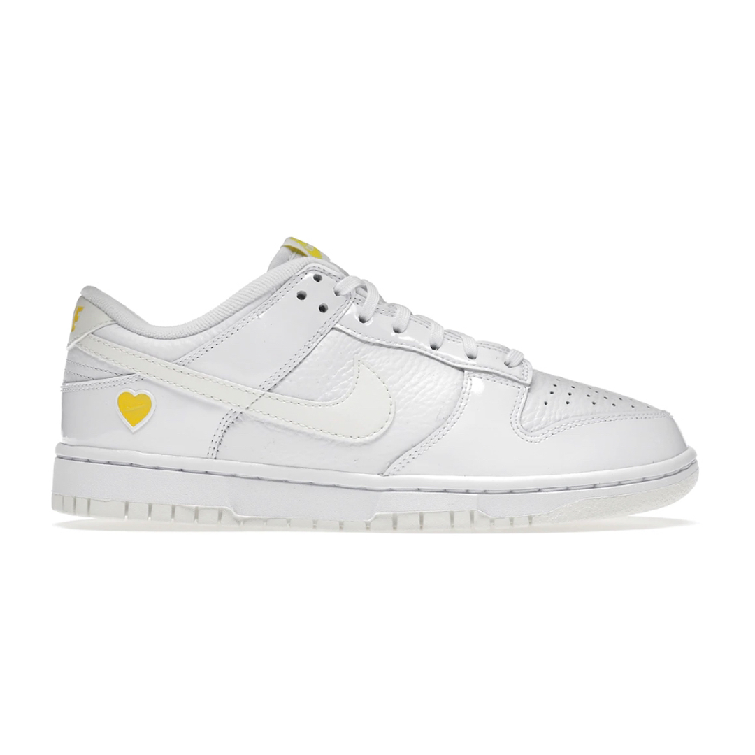 Make Valentine's Day unforgettable with the Nike Dunk Low Yellow Heart. Its unique heart details give it a romantic look and the cushioning rubber outsole provides long-lasting comfort. Stand out this holiday with this stylish shoe!