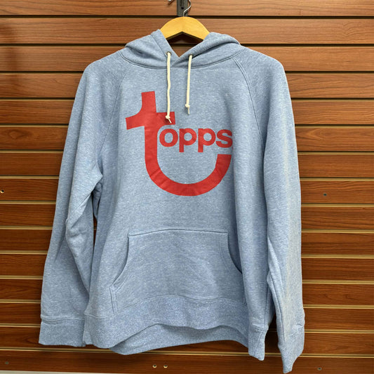 Elevate your baseball fandom with this striking Topps Baseball Light Blue Hoodie. Crafted for comfort and style, this piece combines soft fabric with iconic Topps branding that celebrates the legendary trading card legacy. Perfect for game day, casual outings, or showing your passion for baseball year-round. The light blue colorway offers versatility that pairs effortlessly with any wardrobe. Whether you're a collector, player, or devoted fan, this hoodie is an essential addition that merges nostalgia with 