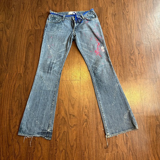 Vintage Paint Splatter Jeans
