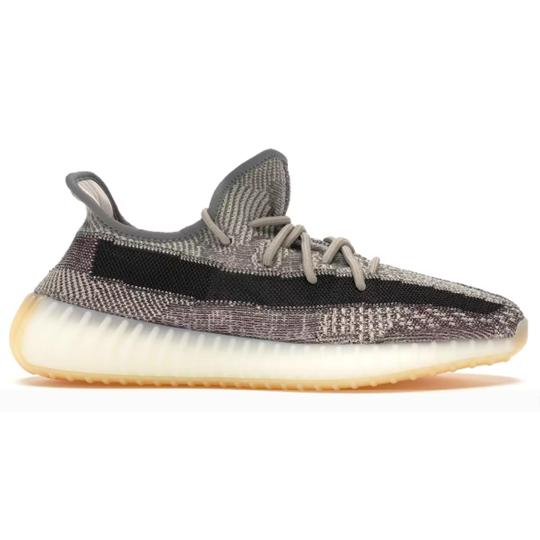 Lay your eyes on the one-of-a-kind Yeezy Boost 350 V2 Zyon. This eye-catching design features a breathable knit upper, rubber outsole and signature Boost cushioning. Step out in style and feel the comfort and energy of the Yeezy Boost. Get your pair today!