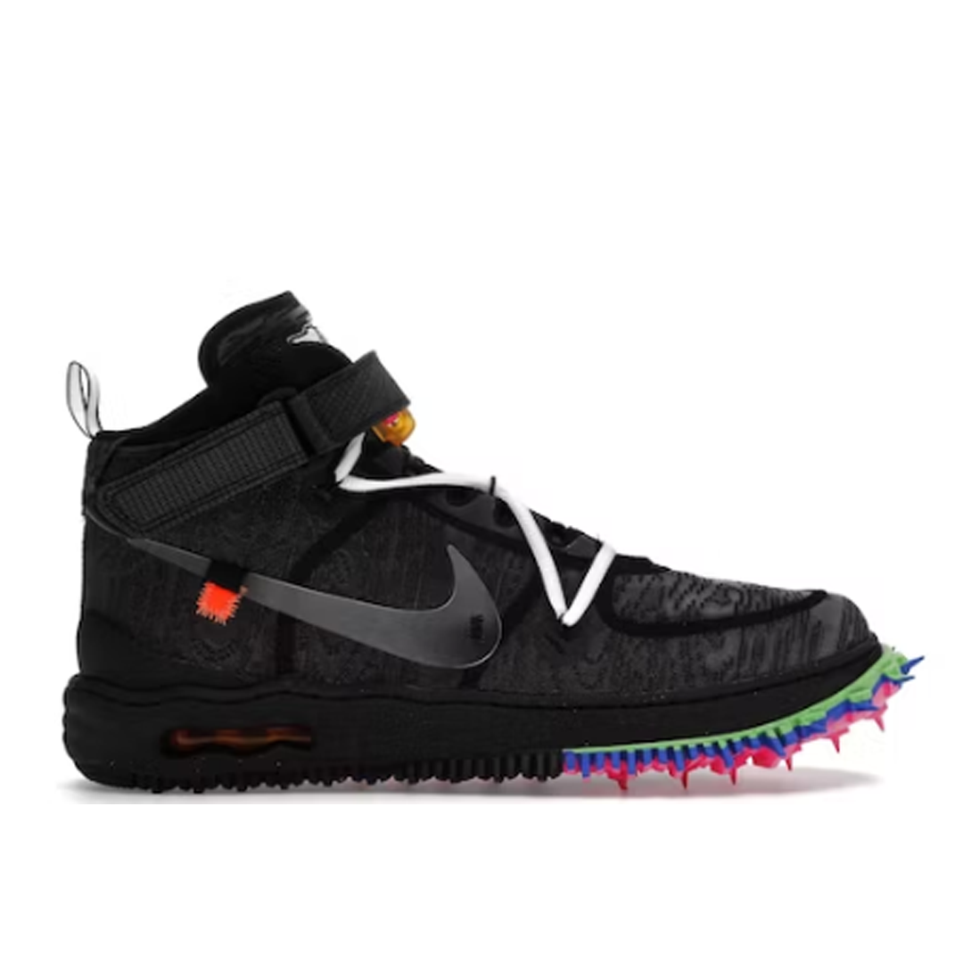 Nike Off-White Air Force 1 Mid Black (Mens)