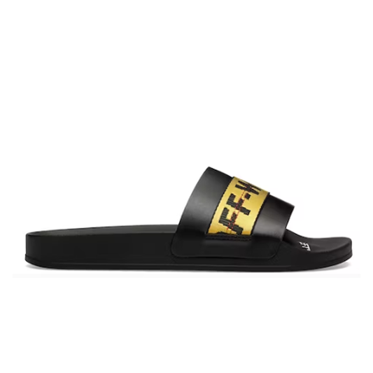 Off-White Industrial Sliders Black-Yellow (Mens)